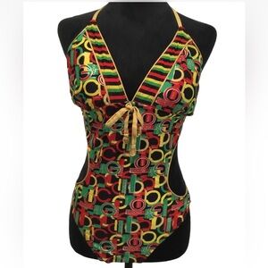 COOGI Multicolor Graphic One-Piece Swimsuit large